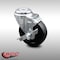 Service Caster 4 Inch SS Soft Rubber Wheel Swivel Bolt Hole Caster with Brake SCC-SSBH20S414-SRS-TLB - alternate 4